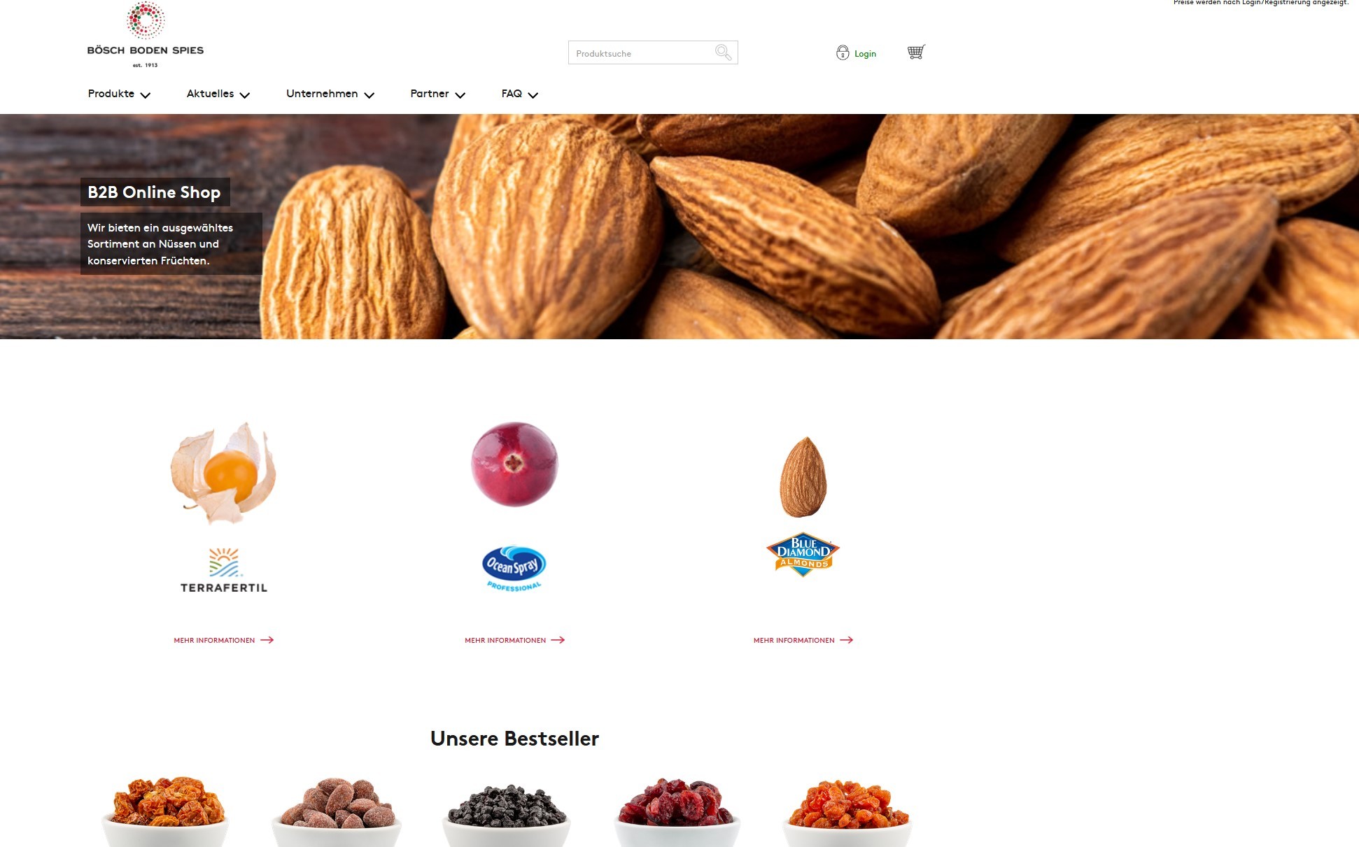 Bösch Boden Spies launches B-to-B shop for food professionals | News ...