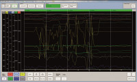 Diagram of recorded measuring curves. In the programmed version, the showed numbering of sections is replaced by the station names of the shift register system. (Image: WDS)